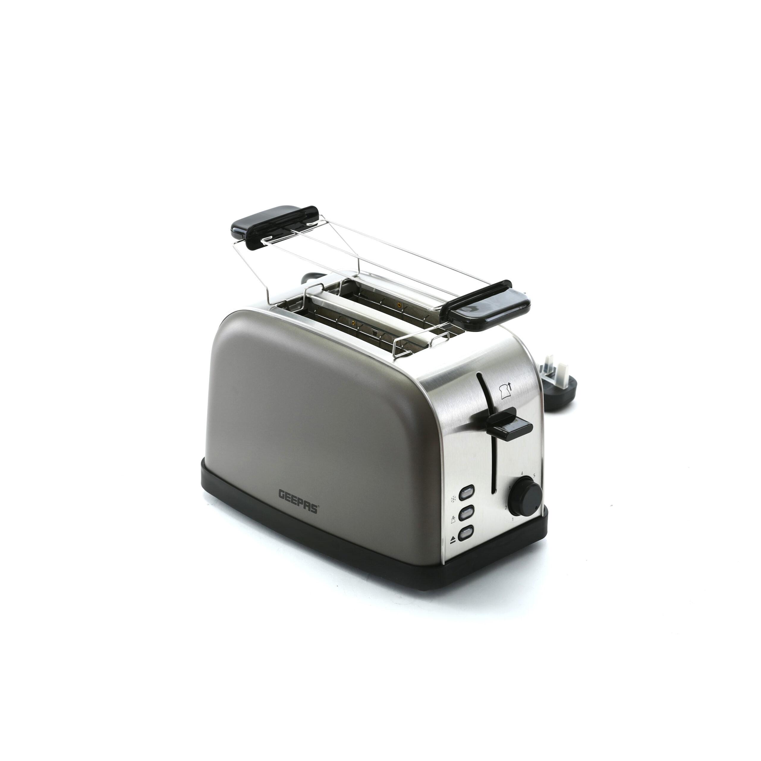 توستر للخبز Geepas 850W 2-Slice Bread Toaster with Crumb Tray