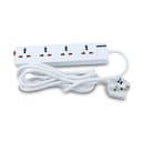 محول كهرباء Geepas 4 Way Extension Socket 13A - 255593