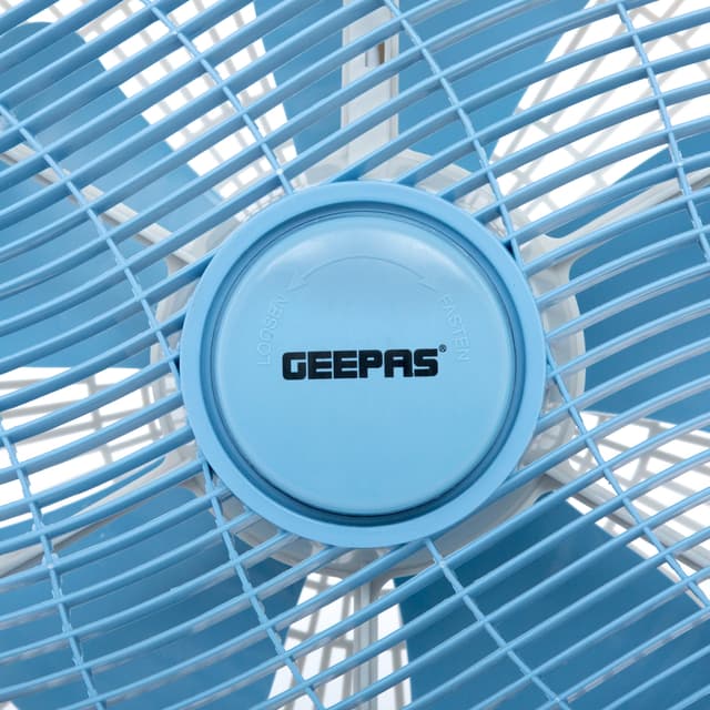 Geepas GF21113 12'' Box Fan - 3 Speed, 60 Minutes Timer – Portable Personal Desk Fan with Powerful Copper Motor - Ideal for Office, & Home- 2 Year Warranty