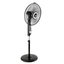 Geepas 16" Stand Fan with Remote Control - 3 Mode/Speed, 5 Leaf Blade Wide Oscillation, Adjustable Height & Tilt Setting With Led Display - 7.5 Hours Timer