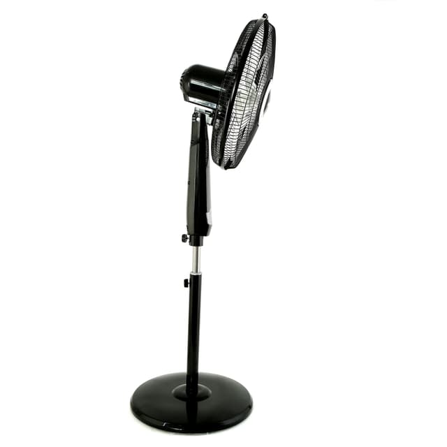 Geepas 16" Stand Fan with Remote Control - 3 Mode/Speed, 5 Leaf Blade Wide Oscillation, Adjustable Height & Tilt Setting With Led Display - 7.5 Hours Timer