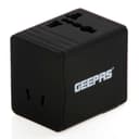 محول يو اس بي Geepas Universal Adapter For Electric Devices,two USB ports 5 Volts and 2.1 Amperes - 255302
