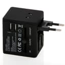 محول يو اس بي Geepas Universal Adapter For Electric Devices,two USB ports 5 Volts and 2.1 Amperes - 84649