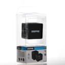 محول يو اس بي Geepas Universal Adapter For Electric Devices,two USB ports 5 Volts and 2.1 Amperes - 84652