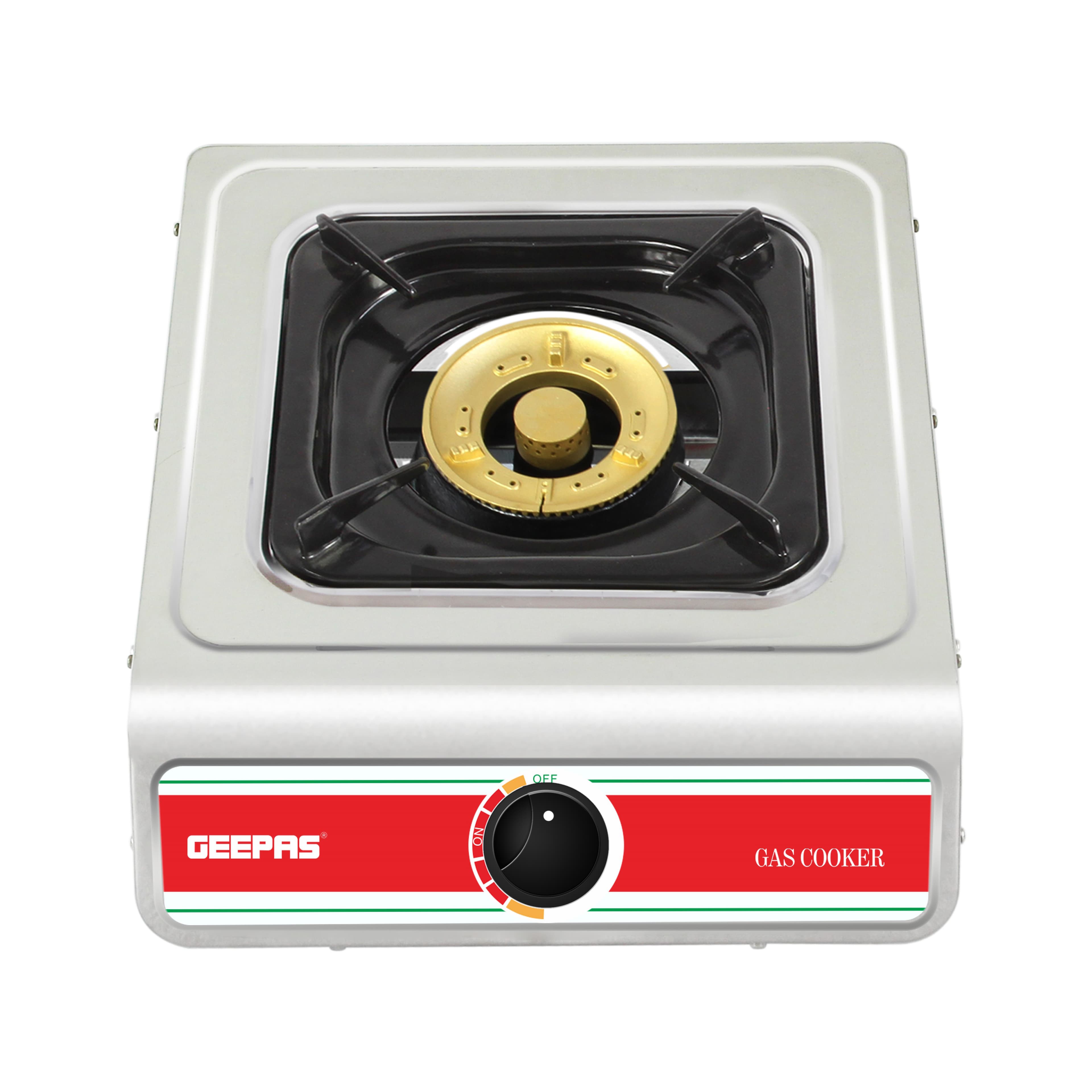 Geepas Auto Ignition Cook-top high Fuel Efficiency Single Burner Gas Cooker GK681