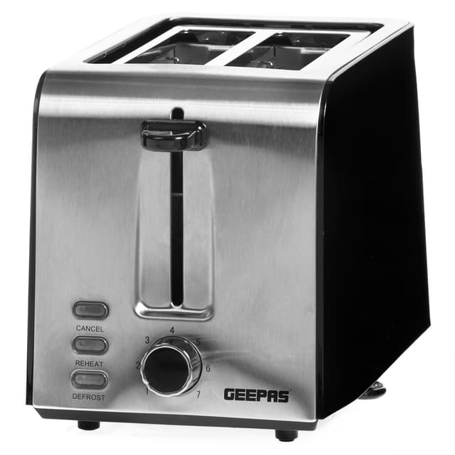 توستر للخبز Geepas 850W 2-Slice Bread Toaster with Crumb Tray