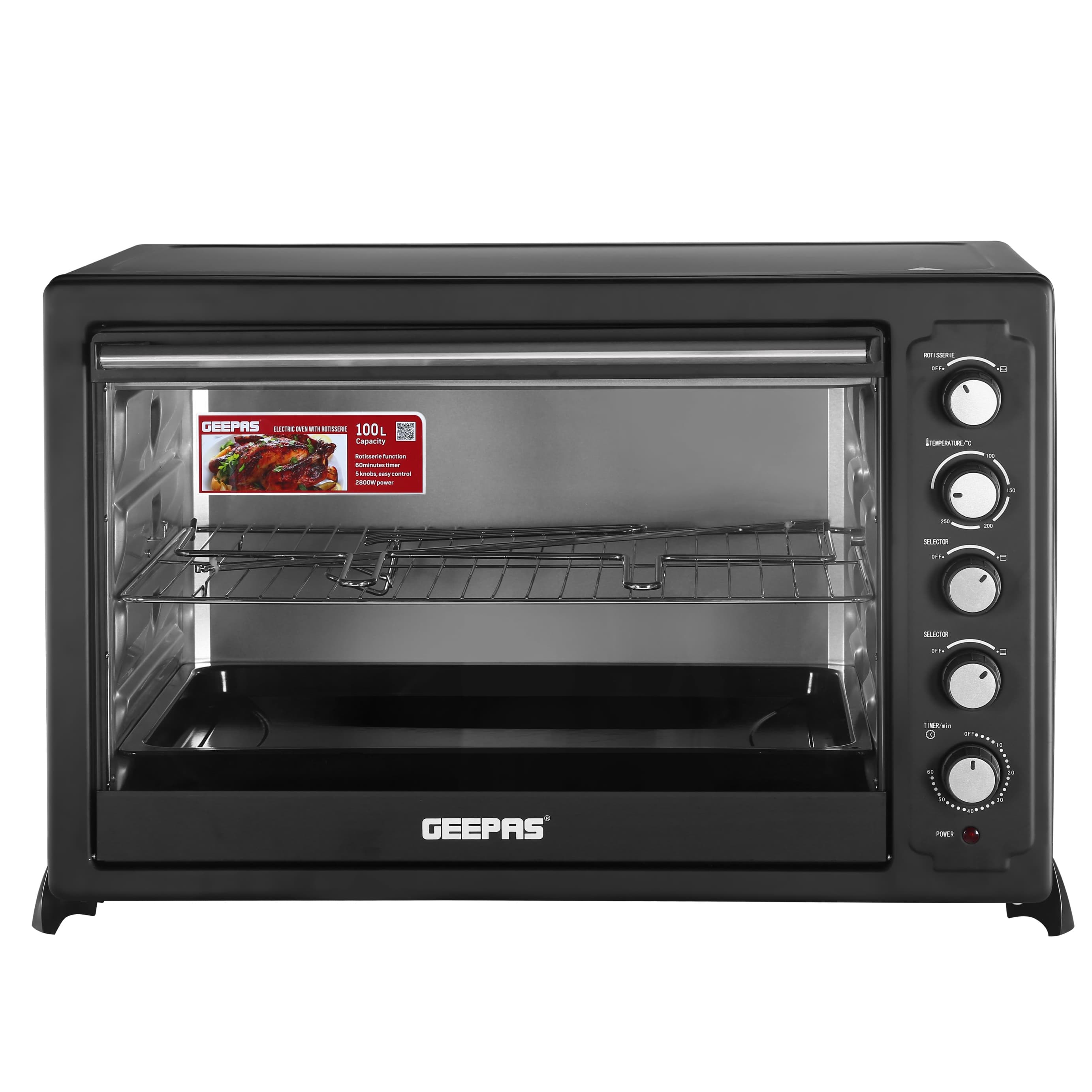 فرن كهربائي بسعة 75 ليتر وبقوة 2800 واط 75L Electric Oven 2800W Geepas - Geepas