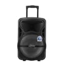 Geepas GMS8568 Portable & Rechargeable Speaker - Wireless Microphones, 1800mAh Battery- Karaoke DJ Speaker & LED Lights -Portable Speaker -Trolley Handle