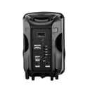 Geepas GMS8568 Portable & Rechargeable Speaker - Wireless Microphones, 1800mAh Battery- Karaoke DJ Speaker & LED Lights -Portable Speaker -Trolley Handle