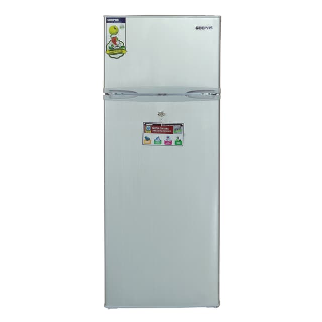 ثلاجة بابين جيباس 240 لتر Geepas Double Door Refrigerator - 122797