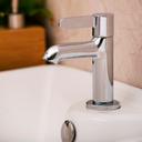 Geepas GSW61016 Wall Mounted Bib Tap with Solid Metal Lever Handle, High-Quality Brass Wall Taps with Stylish Chrome Mirror Finish - SW1hZ2U6MTQ0NDk5