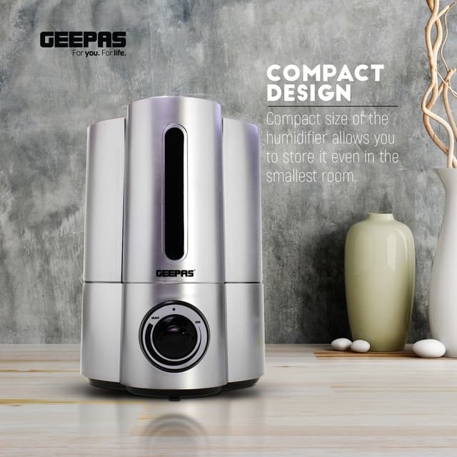 Geepas Guh63011uk 32w Humidifier Double Nozzle 16 Hours Of Continuous