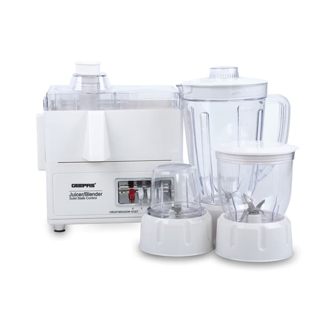 خلاط كهربائي بسعة 1.6 لتر Geepas 4-in-1 Food Processor & Juicer | 1.6L Jar, | 600W - 256862