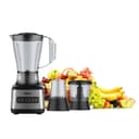 Geepas GSB44017 500W 3 in 1 Stainless Steel Blender - 8 Speed Control , 1.5L Plastic jar, 4 Sharp Blades & 2 Blending Preset Juicer- Mill & Chopping Blender, Anti-Slip feet Design - 2 Year Warranty - 256864