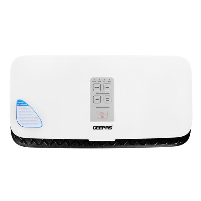 جهاز تفريغ الهواء جيباس 110 واط مع أكياس تخزين Geepas Vacuum Sealer Machine with 10 Food Sealing Bags