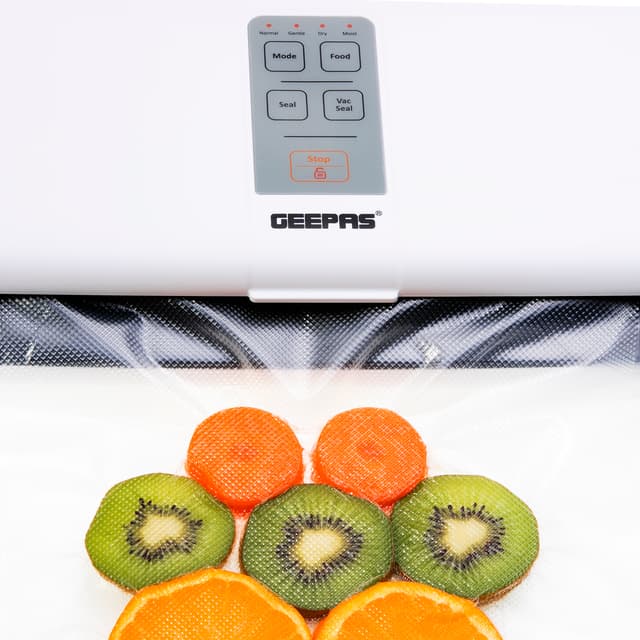 جهاز تفريغ الهواء جيباس 110 واط مع أكياس تخزين Geepas Vacuum Sealer Machine with 10 Food Sealing Bags