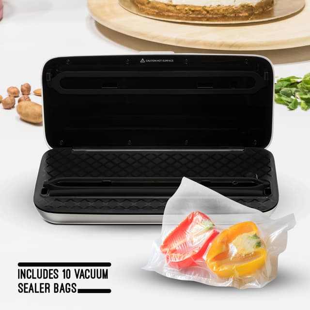 جهاز تفريغ الهواء جيباس 110 واط مع أكياس تخزين Geepas Vacuum Sealer Machine with 10 Food Sealing Bags