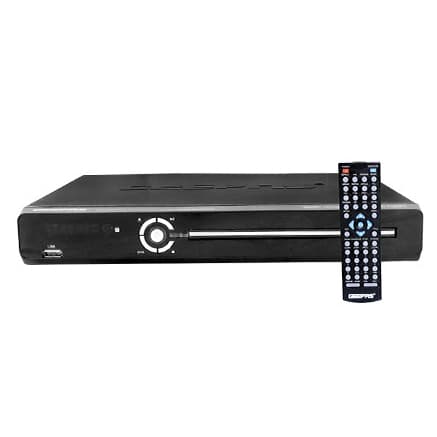مشغل دي في دي Geepas HD DVD Player - Portable Design with Multiple Features & Various Connecting Ports