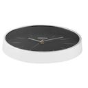 ساعة حائط دائرية جيباس بدون صوت أسود وفضي Geepas Wall Clock Silent Non Ticking - SW1hZ2U6MTQ3NTY2