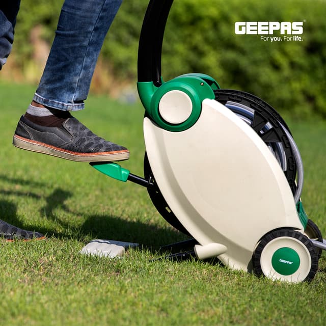 بكرة خرطوم ماء 40 متر مع رشاش GeepasWater Hose Reel