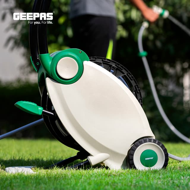 بكرة خرطوم ماء 40 متر مع رشاش GeepasWater Hose Reel