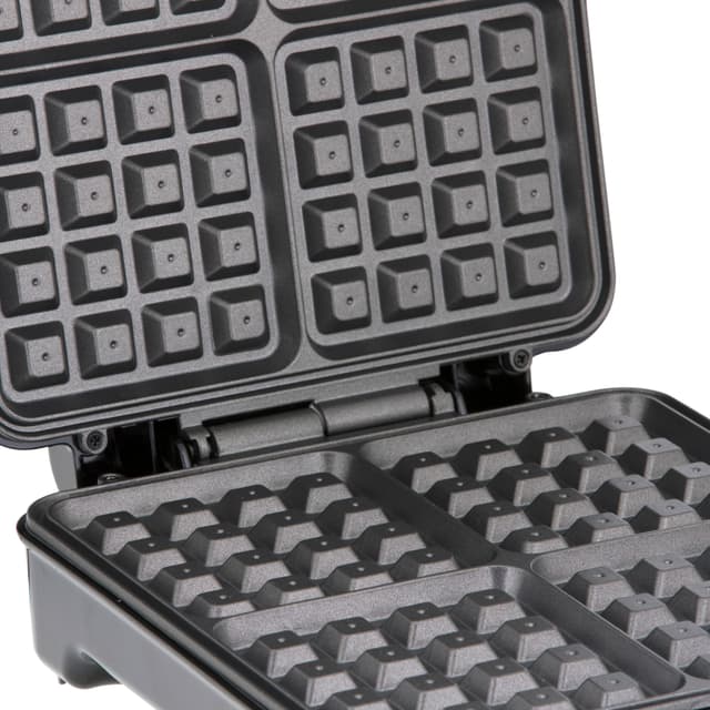 جهاز الوافل 4 قطع 1100 واط مقاوم للإلتصاق جيباس Geepas Waffle Maker - 124676