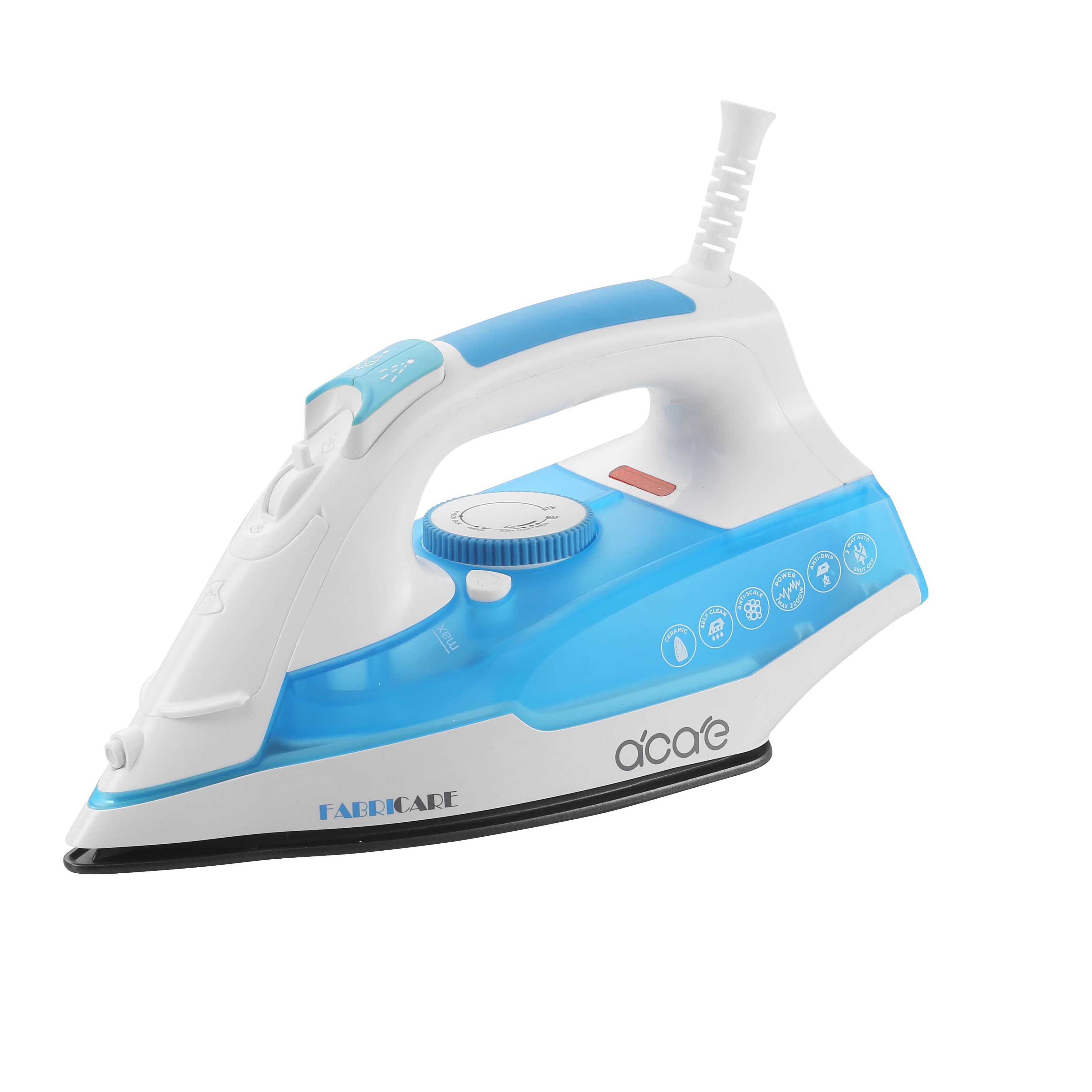 Geepas GSI7809 2400W Steam Iron - Variable Temperature Iron for Crisp Ironed Clothes with Non-Stick Soleplate & 240ml Tank - Steam Generator, Spray & Steam Function