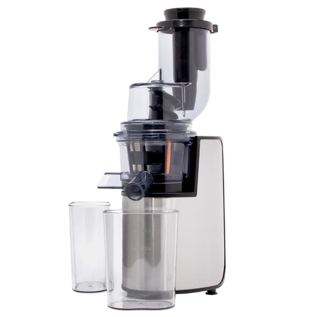 Geepas GSJ44019UK 200W Masticating Slow Juicer Machine - Cold Press Juicer, 80 MM Big Wide Mouth, Creates Fresh Healthy, High Nutrient Vegetable & Fruit Juice - Quiet Motor & Reverse Function
