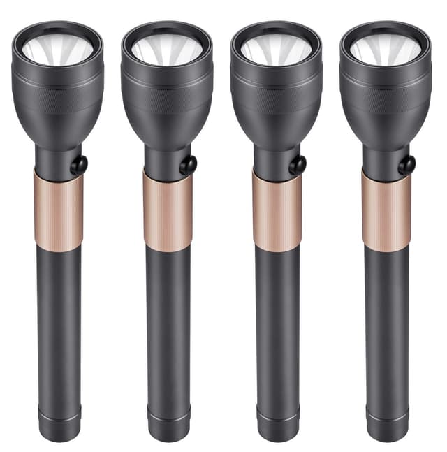 كشاف يدوي ( 4 قطع ) قابل لإعادة الشحن  Geepas - LED Flashlight