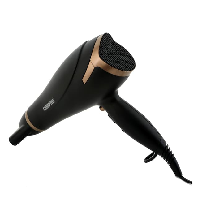 Geepas GH8643 2200W Powerful Hair Dryer - 2-Speed & 3 Temperature Settings - Cool Shot Function For Frizz Free Shine Detachable Cap- 2 Years Warranty - 121240