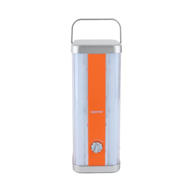 Geepas GE5595 Multi-functional LED Lantern 4000mAh - Portable Lightweight- Solar Input with Dimmer Function - 4 Hours Working - Ideal to Charge Personal Devices - - SW1hZ2U6MTQ4MzIx