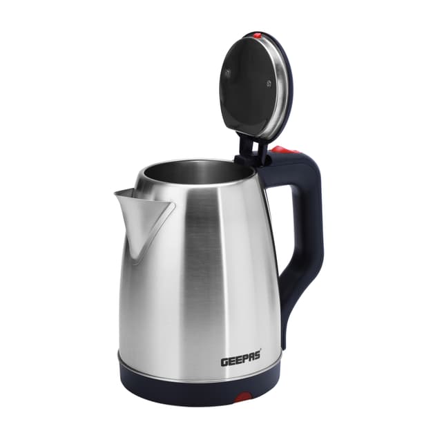 غلاية جيباس الكهربائية Geepas 1.8L Electric Kettle - Stainless Steel Body