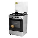 فرن غاز  Geepas Cooking Range - Cook Bake & Grill - 60x55 - 4 - Burners - Auto Ignition System with Push Button - SW1hZ2U6MTQ5MTY1