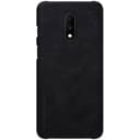Nillkin OnePlus 7 Flip Cover Qin Flip Series Leather Mobile Case - Black - Black