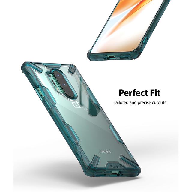 كفر حماية للموبايل Ringke Cover for OnePlus 8 Pro - Turquoise Green - SW1hZ2U6MTI3NTEy