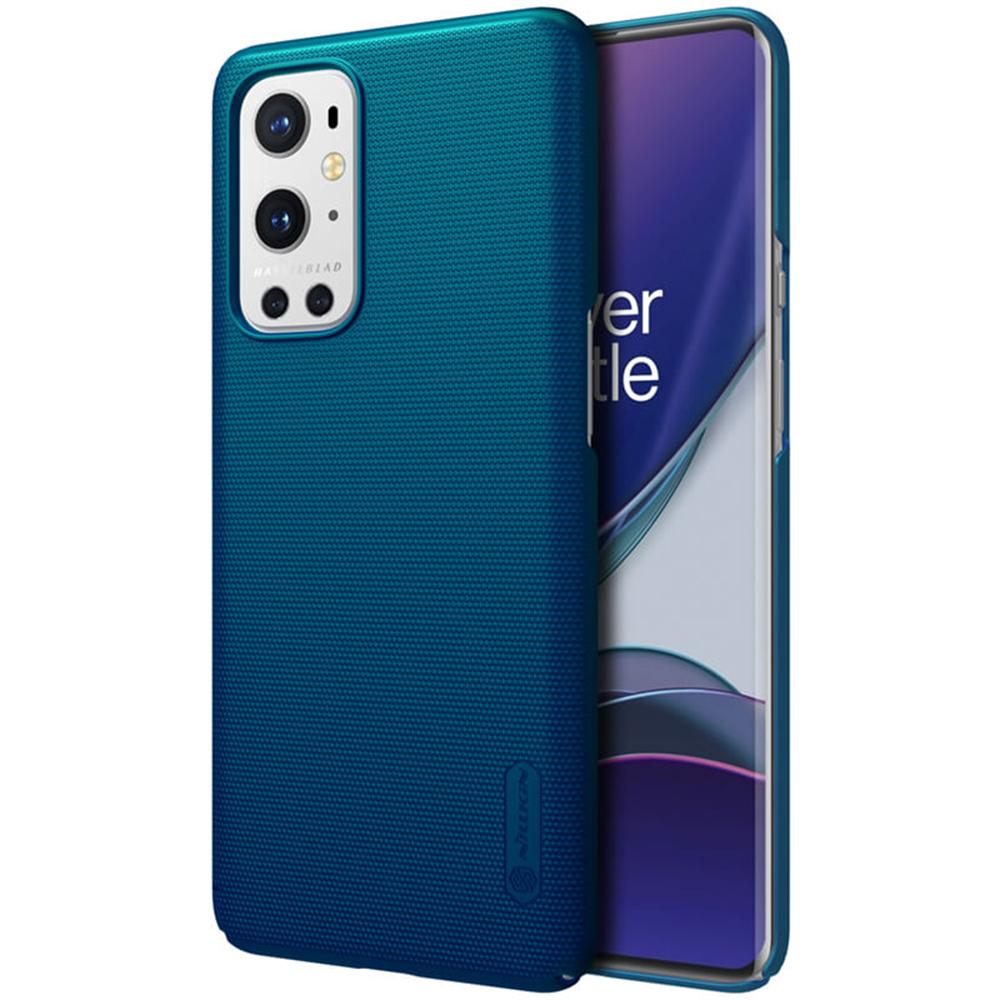 Nillkin Cover Compatible with OnePlus 9 Pro Case Super Frosted Shield Hard Phone Cover [ Slim Fit ] [ Designed Case for OnePlus 9 Pro ] - Blue - Blue