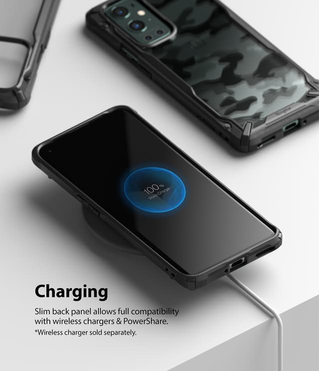 Ringke Case Compatible with OnePlus 9 Pro Hard Fusion-X Ergonomic Transparent Shock Absorption TPU Bumper [ Designed Case for OnePlus 9 Pro ] - Black - Black