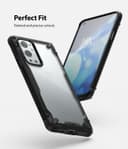 Ringke Case Compatible with OnePlus 9 Pro Hard Fusion-X Ergonomic Transparent Shock Absorption TPU Bumper [ Designed Case for OnePlus 9 Pro ] - Black - Black