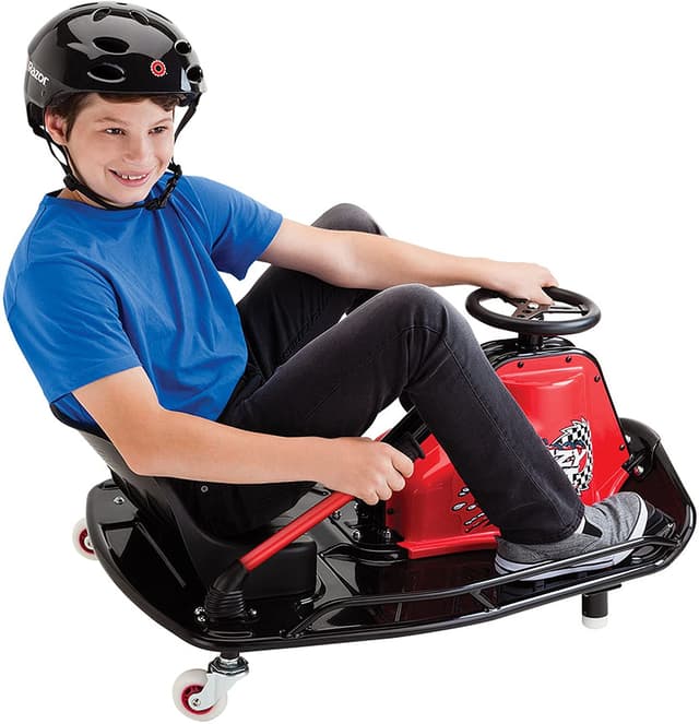 سكوتر درفت كهربائي 19 كم/ساعة أخضر وأسود رازور Razor Green And Black 19km/h Crazy Cart