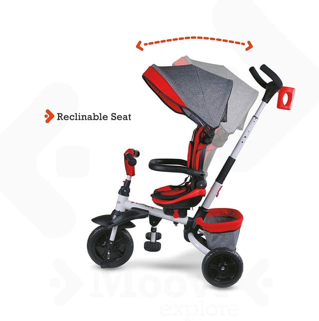 عربة أطفال متعددة الوظائف MONDO ON&GO TRIKE EXPLORE RED