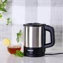 Geepas GK5418 1350W Travel Electric Kettle - Stainless Steel Housing, Boil-Dry & Overheat Protection -Boiler for Hot Water, Tea & Coffee - 1.0L - 2 Year Warranty - 121821