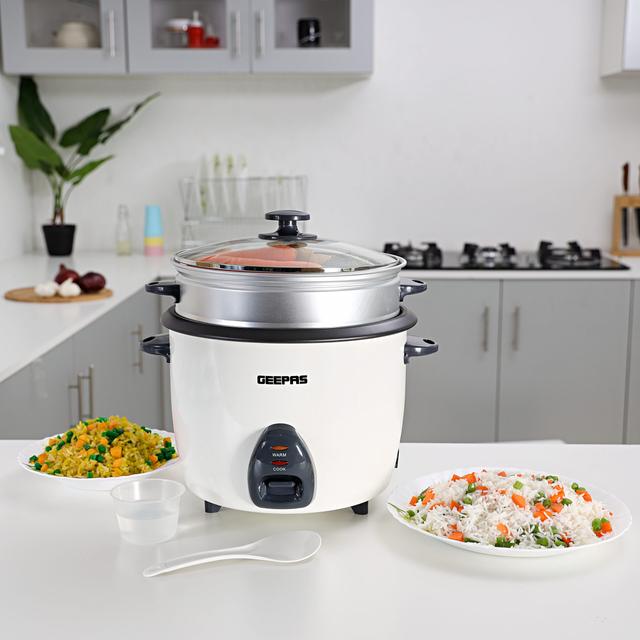 طباخ كهربائي بسعة 1 لتر  Electric Cooker Geepas - SW1hZ2U6MTQyNzA1