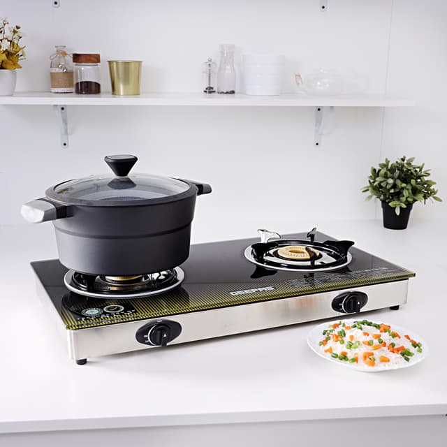 موقد غاز بشمعتين  Double Gas Burner - Geepas