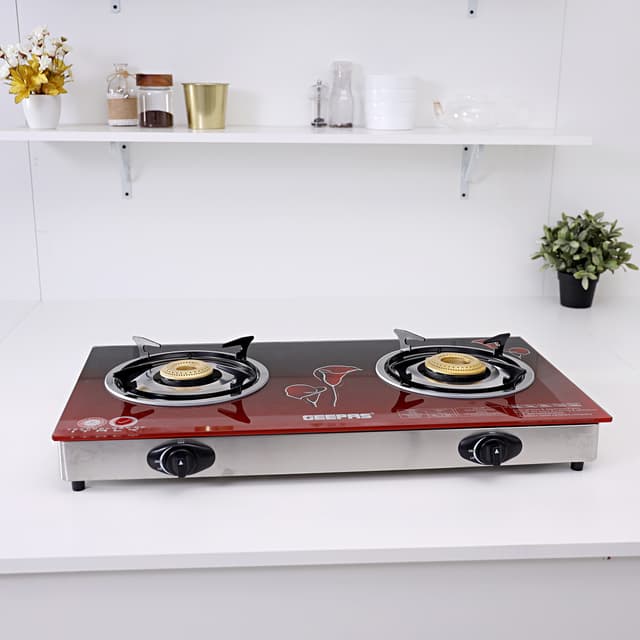 موقد غاز بشمعتين  Double Gas Burner - Geepas - 121873