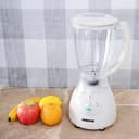 Geepas GSB5484 400W Multi-function Glass Jug Blender Smoothie Maker - Stainless Steel Cutting Blades, 4 Speed Control with Pulse - 1.5L PS Jar - Powerful Motor Blender & Ice Crusher - 2 Years Warranty