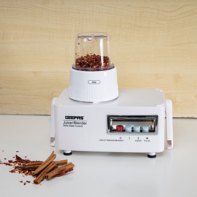 خلاط كهربائي Geepas 4-in-1 Food Processor -  Blender Juicer, 600W
