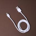 Geepas Lightning Cable - iPhone Charger Cable, USB Fast Charging Cable for iPhone 7 plus/ 7/ 6s/ 6 plus/ 5c/ iPad pro/ iPad air and other apple models - White - SW1hZ2U6MTM1NjM2