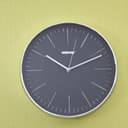 ساعة حائط دائرية جيباس بدون صوت أسود وفضي Geepas Wall Clock Silent Non Ticking