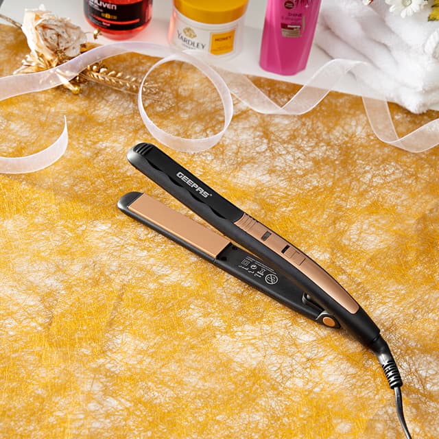 Geepas Portable 360-Degree Swivel Cord Hair Straightener with Ceramic Plates GH8723 - 121301