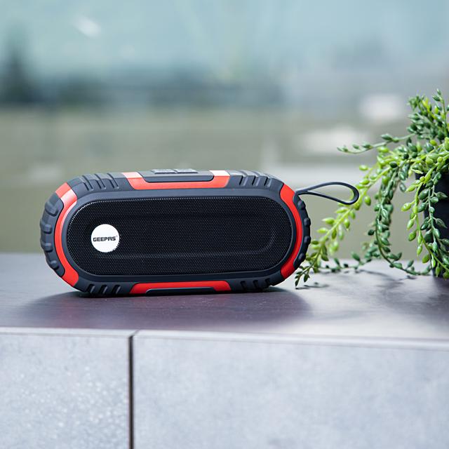 Geepas GMS11180 Bluetooth Rechargeable Speaker - Portable Wireless Speakers, 1500mAh Battery with Bass, TF Card, AUX, USB Playback -Perfect for Home, Party, Outdoor - SW1hZ2U6MTUzMTIy